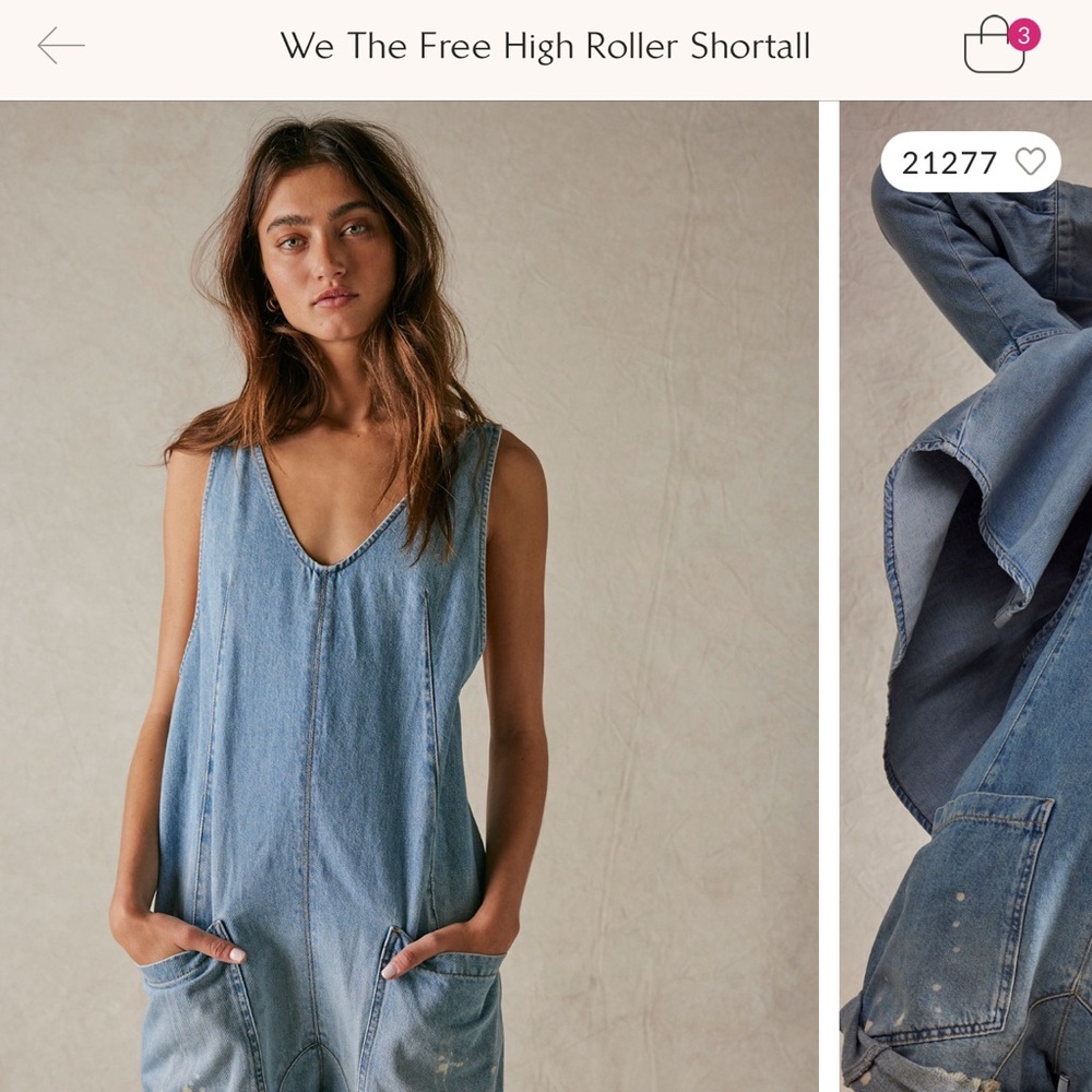 COPY - Free people denim romper